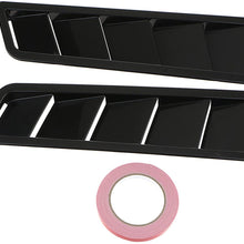 2X ABS Car Air Flow Intake Hood Scoop Vent Louver Bonnet Cover Hood Scoop