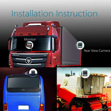 Backup Camera with 4-Pin Connector for Truck Rear View System, Universal Connector, High Level Waterproof and Superior 18 Infrared LED Night Vision