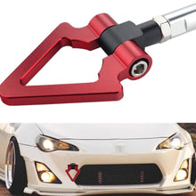 DEWHEL JDM Racing Aluminum Fashion Triangle Tow Hook Front for Scion FR-S BRZ Impreza WRX Sti Toyota 86 (Black)