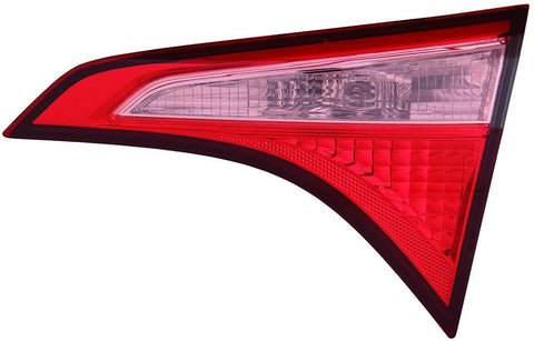 CarLights360: For 2017 2018 2019 TOYOTA COROLLA Tail Light Inner Passenger Side w/Bulbs - (DOT Certified) Replacement for TO2803135