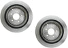 Pair Set 2 Vented Rear Disc Brake Rotors Dia 307.5mm For Infiniti Nissan