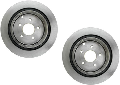 Pair Set 2 Vented Rear Disc Brake Rotors Dia 307.5mm For Infiniti Nissan