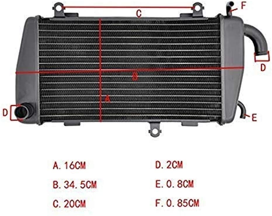 For Honda GL1800 RH 2002-2005 GL 1800 Motorcycle Engine Radiator Assy Aluminium Motor Bike Replace Part Cooling Cooler (Left Radiator)