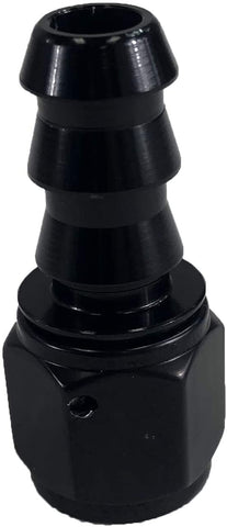 -6 AN Black Straight Push-On Hose End Barb Fitting Fuel Line Oil 6AN AN6 New
