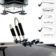 Codinter Kayak Roof Rack, Aluminum Kayak Carrier Folding Canoe Kayak J Racks for Roof Rack