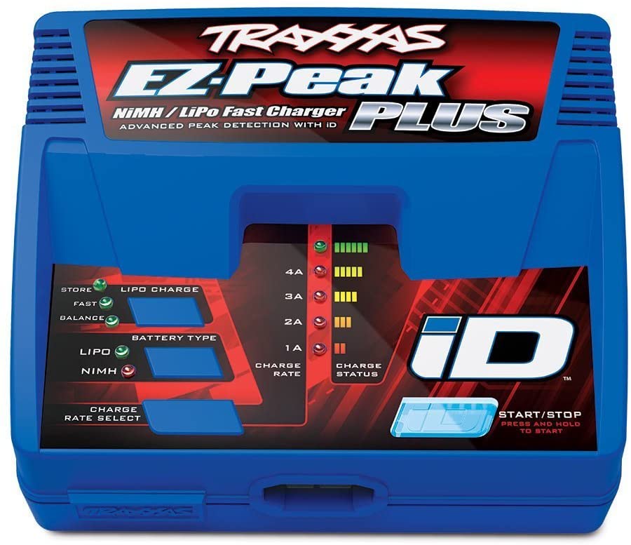 Traxxas 2970 EZ-Peak Plus 4-Amp NiMH/LiPo Fast Charger with iD Auto Battery Identification