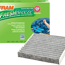 FRAM Fresh Breeze Cabin Air Filter Replacement for Car Passenger Compartment w/ Arm and Hammer Baking Soda, Easy Install, CF11182 for Select Acura and Honda Vehicles