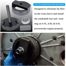 Crankshaft Rear Main Seal Installer Tool 303-770 & Crankshaft Front Seal Wear Ring Installer Tool Alt 303-1259 for Fits for Ford 4.5L, 6.0L & 6.4L Powerstroke Diesel Engines (2-Pack)