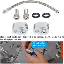 For LS Engine 3-Bolt DBC DBW Gen 3 Throttle Cylinder Body Bypass Steel Braided Hose Kit - Coolant Steam Port Crossover Tube Set Fits for LSX LS1 LM7 LR4 LQ4 LS6 L59 LQ9 LM4 L33 551694H (7-Pack)