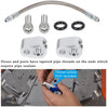 For LS Engine 3-Bolt DBC DBW Gen 3 Throttle Cylinder Body Bypass Steel Braided Hose Kit - Coolant Steam Port Crossover Tube Set Fits for LSX LS1 LM7 LR4 LQ4 LS6 L59 LQ9 LM4 L33 551694H (7-Pack)