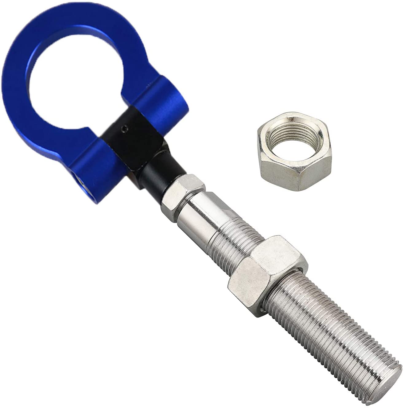 MG Pro-industry Heavy Duty Front & Rear Bumper Screw on Track Racing Tow Hook for Infiniti G35 G37 Q50L Q60L (Blue)
