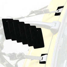 BougeRV 4 PCs 30'' Bike Rack Straps (Orange & Black) + 6 Packs Car Scratch Protector for Trunk Bike Racks (Black)