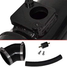 For 2012-2014 Honda Civic (SI Model Only) 3 Inch Aluminum High Flow Cold Air Intake System Black Pipe with Air Filter Red