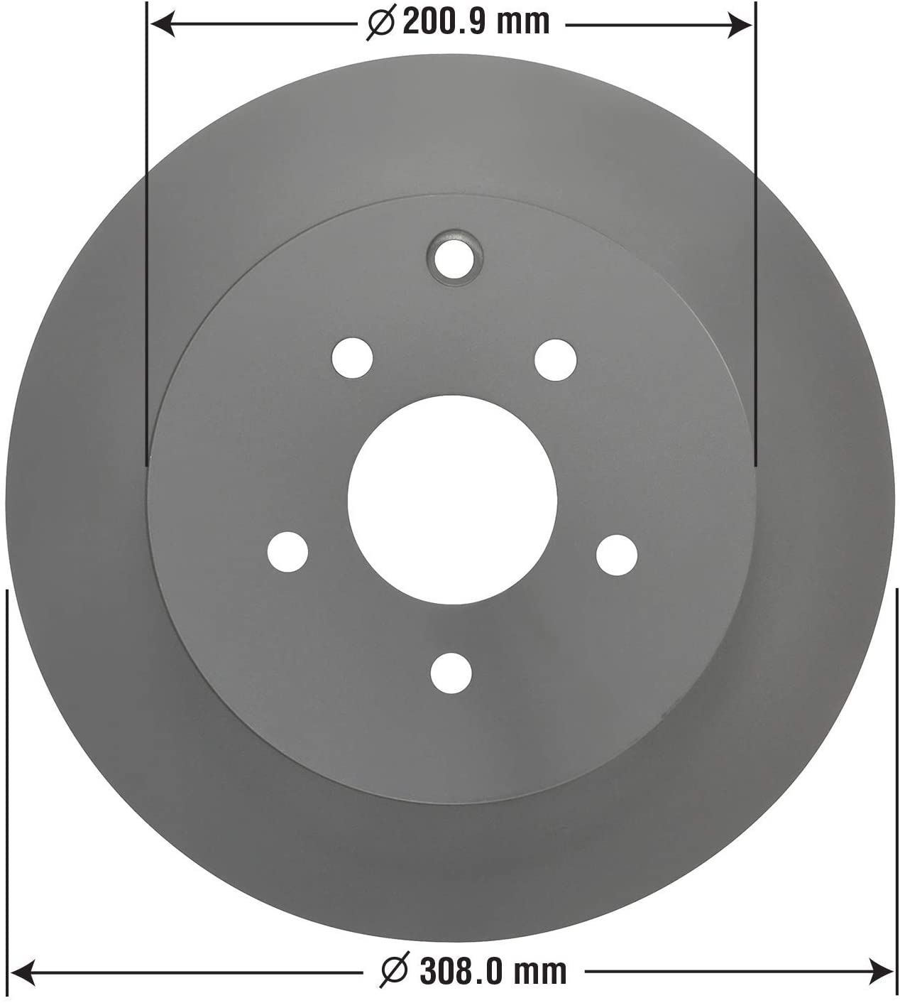 Goodyear Brakes 212332GY, Premium AntiOx Coated Rear Brake Rotor