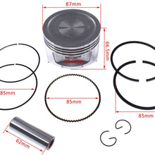 NAVARME New Piston Kit Gasket Kit Connecting Rod Set for Honda GX390 Engine