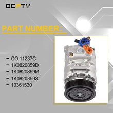 OCPTY CO 11237C Air Conditioner Compressor for Volkswagen GTI Passat Jetta For Audi For A3