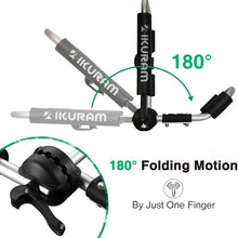 IKURAM Kayak/Surf/Ski Roof Carrier Rack of J-Style Folding Universal Field & Stream 3-in-1 Multifunction for Canoe, SUP, Kayaks, Surfboard and Ski Board Rooftop Mount on SUV, Car and Truck