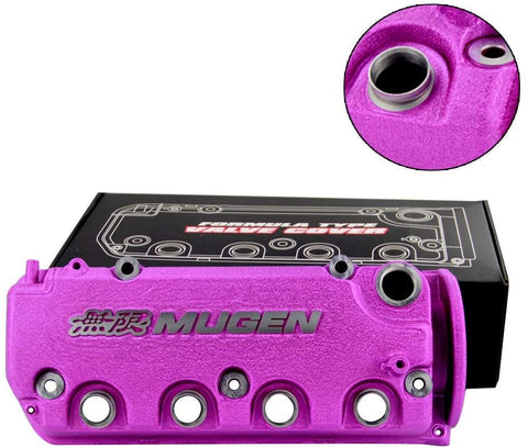 PURPLE MUGEN Racing Rocker Engine Valve Cover For Civic D16Y8 D16Y7 VTEC SOHC
