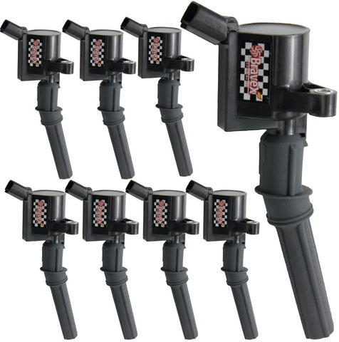 Bravex Ignition Coils for Ford F-150 F-250 F-350 4.6L 5.4L V8 DG508 DG457 DG472 DG491 Crown Victoria Expedition Mustang Lincoln Mercury Set of 8 (Yellow)