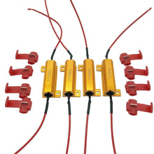 4Pcs Aaron 50W 6ohm Load Resistors - Fix LED Bulb Fast Hyper Flash Turn Signal Blink Error Code (Resistors get very hot during working)