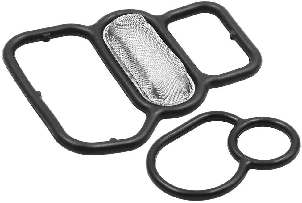 X AUTOHAUX Solenoid Gasket Engine Valve Filter Set for Honda 36172-P08-A01 15825-P2M-005