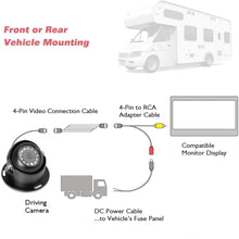 Pyle PLCMRV8B Rearview Backup Parking/Reverse Camera, Waterproof Night Vision Cam,