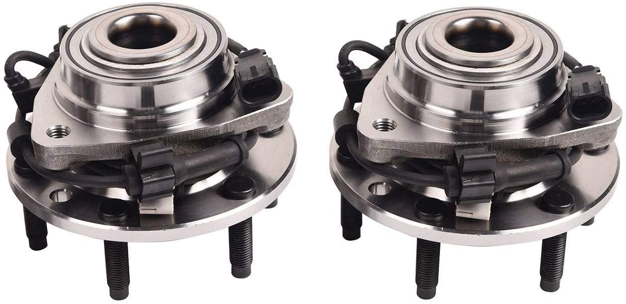 Bapmic 2PCS 513188 Front Wheel Hub Bearing Assembly for Chevrolet Trailblazer EXT GMC Envoy XL XUV 6 Lugs w/ABS