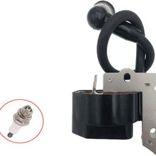 PARTSRUN Ignition Coil + Spark Plug for Craftman Blower 54508186 530039163 358794770 358794650 358794600 358794780 358794765 358794774 358794741 358795541 358791070 35879200 358794773,ZF241-1-XHHS