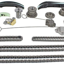 DNJ TK1169 Timing Chain Kit for 2011-2016/ Chrysler, Dodge, Jeep, Ram, Volkswagen 1500, Avenger, C/V, Challenger, Charger, Cherokee, Durango, Grand Caravan, Grand Cherokee, Journey/ 3.6L,3.2L, DOHC V6