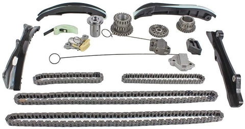 DNJ TK1169 Timing Chain Kit for 2011-2016/ Chrysler, Dodge, Jeep, Ram, Volkswagen 1500, Avenger, C/V, Challenger, Charger, Cherokee, Durango, Grand Caravan, Grand Cherokee, Journey/ 3.6L,3.2L, DOHC V6