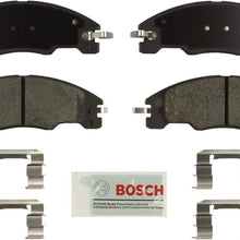 Bosch BE1339H Blue Disc Brake Pad Set with Hardware for select 2008-11 Ford Focus Vehicles - FRONT