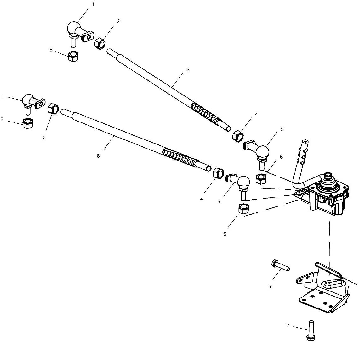 Polaris Shift Rod Linkage, Low Range, Genuine OEM Part 5020824, Qty 1