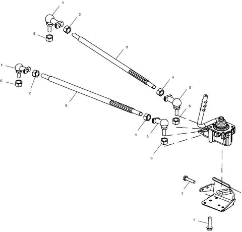 Polaris Shift Rod Linkage, Low Range, Genuine OEM Part 5020824, Qty 1