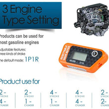 LCD Digital Resettable No Power Required Inductive Waterproof Hour Marine Motorcycle Snowmobile ATV Meter for Fuel Engine