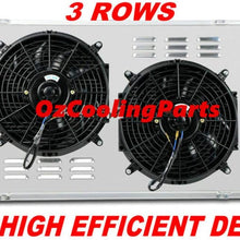 OzCoolingParts New Design 70-87 Chevy GMC C/K/G-Series Radiator Fan Shroud Kit, 3 Row Aluminum Radiator + 2 x 10" Fan w/Shroud for 1970-1987 Chevy/GMC C10 C20 C25 C3500 Nova Camaro Blazer and More