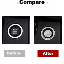 TopDall Electronic handbrake Bling Crystal Shiny Diamond Accessory Interior Sticker Compatible with Land Rover