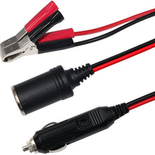 4.5FT Battery Charger Cable Car Alligator Clips Cigarette Lighter Male Plug Adapter Kit Trickle Charger Socket Auto Sae 2Pin Charging Alligator Clamp Batteries Chargers Solar Panels Extension Cable