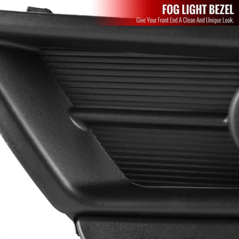 Ares Motorsports Clear Driving Fog Lights Bumper Lamps+Bezel+Switch Kit Compatible For Honda 17-18 CR-V CRV