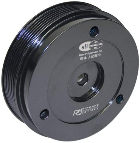 PRW 2510900 FluidGel Black 138mm Serpentine Standard Drive Pulley Damper for BMW Mini Cooper, 2001-2006 Gen 1, Tritec 1.6L