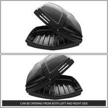 DNA MOTORING PT-ZTL-8130-BK Roof Top Cargo Box + Pair Aluminum Cross Bar