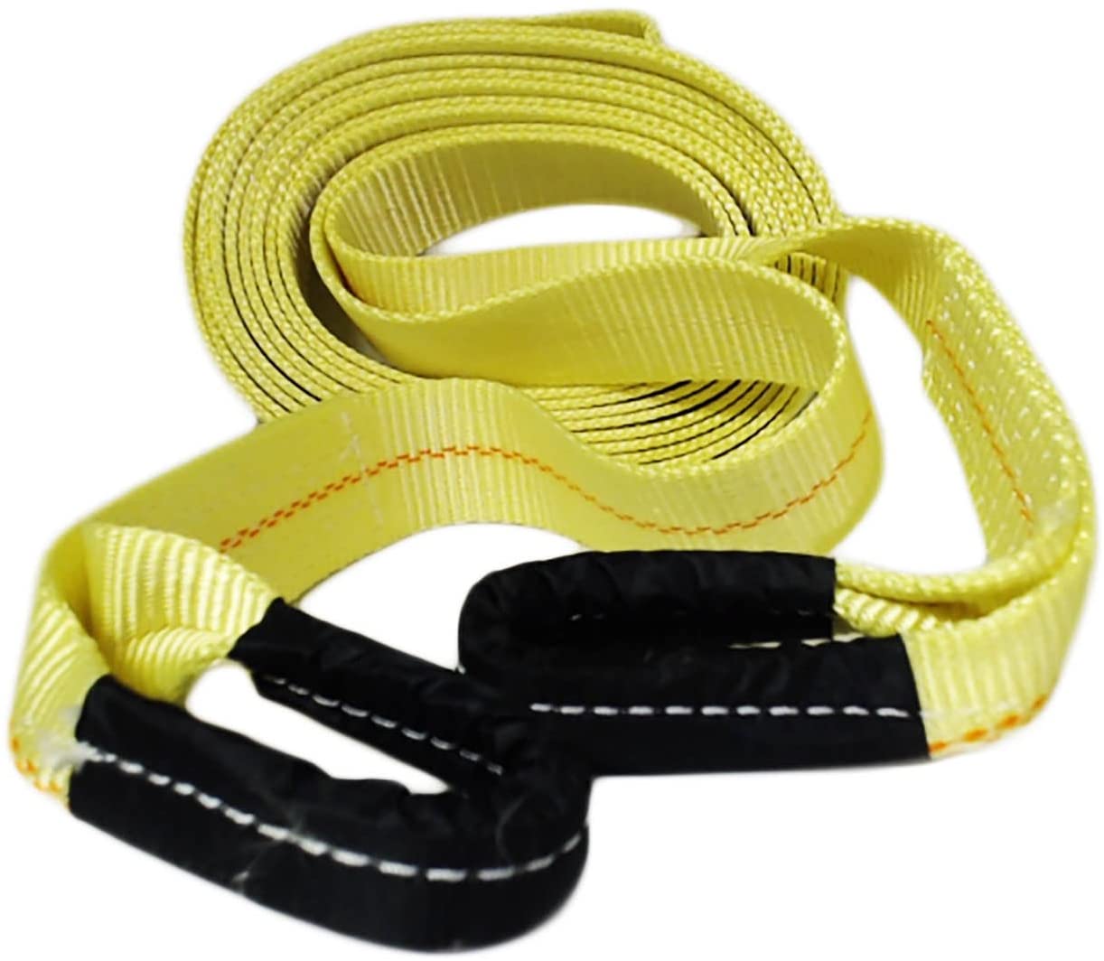 ABN Tow Strap with Reinforced Loops 2in x 30ft Vehicle Recovery Rope 16,000 lbs Pound Capacity Recovery Strap