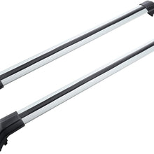 MotorFansClub Roof Racks Cross Bars Fit for Compatible with Audi Q3 2013 2014 2015 2016 2017 Crossbars Luggage Cargo Rack Aluminum