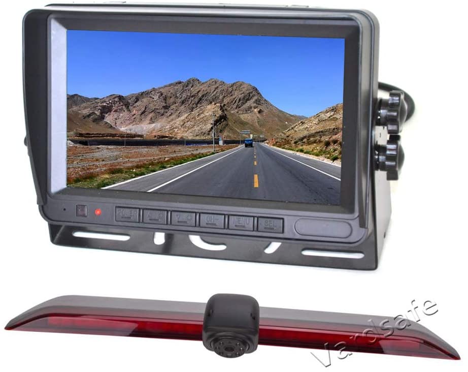 Vardsafe VS691M Brake Light Parking Rear View Reversing Camera & 7 Inch Monitor for Volkswagen Crafter Van 2017 2018 2019