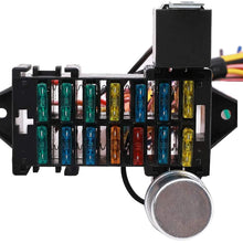 14 Circuit Fuse Universal Wiring Harness Kit for Hot Rod Street Rod Rat XL Speedway Car Muscle Sand Simple Classic Car Truck Automotive Basic 14 Circuit 14 Fuse Universal Wire Harness W/Instruction