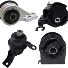 ENA Front Rear Left Engine Motor and Tran Mount Set 4pcs Compatible with 2005-2012 Ford Escape Mazda Tribute Mercury Mariner A5412 A5441 A5446 A5481