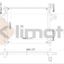 Klimoto Radiator | fits Jeep Commander 2006-2010 Grand Cherokee 2005-2010 5.7L V8 | 55116849AB 55116849AC 55116858 CH3010327 CSF32 CSF3292 Q2839
