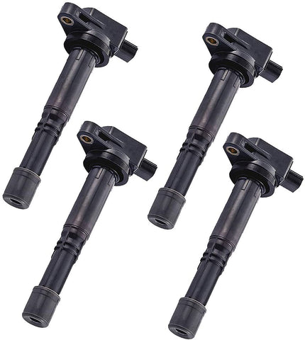 A-Premium Ignition Coils Pack Replacement for Honda Accord 2008-2012 Civic 2012-2015 Crosstour 2012 CR-V 2010-2014 Acura ILX 2013-2015 2.4L 4-PC Set