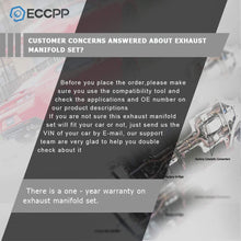Exhaust Manifolds ECCPP Automotive Replacement Engine Racing Stainless Header Manifold Exhaust Gaskets for Cadillac Big Block 1969-1979
