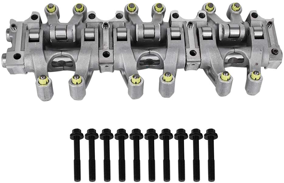 Rocker Arm Assembly Exhaust Valve Rocker Arm Shaft Lifter Assembly Set Fits for 2005-2010 Dodge Charger Challenger 3.5L 4.0L Engine Replaces 4892293AC