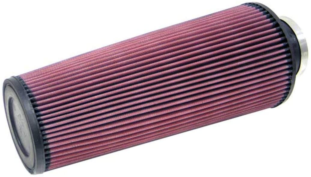K&N Universal Clamp-On Air Filter: High Performance, Premium, Washable, Replacement Filter: Flange Diameter: 3.125 In, Filter Height: 14 In, Flange Length: 1.75 In, Shape: Round Tapered, RE-0940